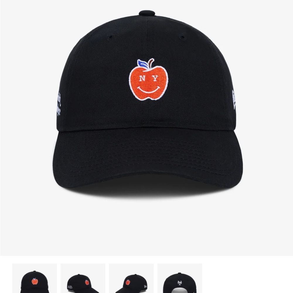 New York or Nowhere NYON x Mets Logo New Era Monogram 9Twenty Dad Cap Apple